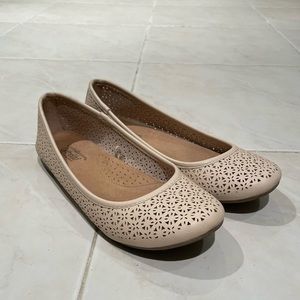 Croft & Barrow Ortholite Flats (Cream)